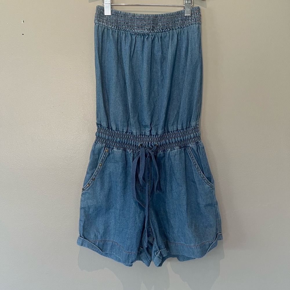 Strapless denim romper by Selena Gomez Dream Out Loud